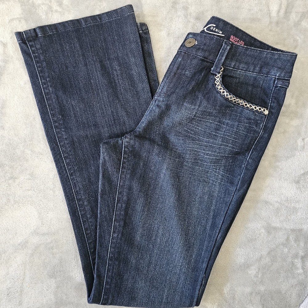 INC‎ International Concepts Women's Blue Bootcut Jeans